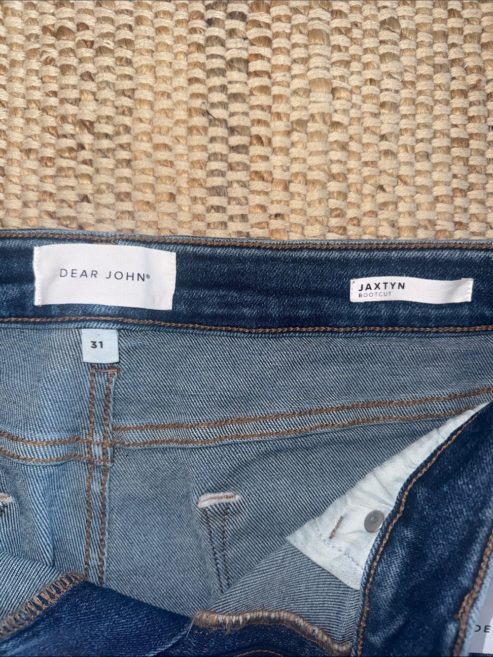 Dear John Jaxtyn Bootcut Dark Blue Jeans NWT - Picture 4 of 4